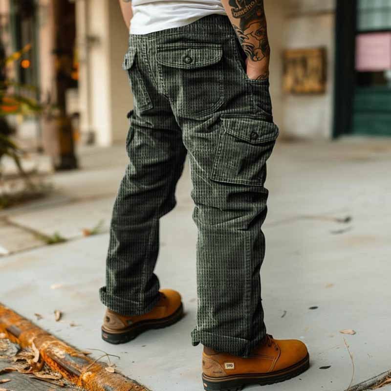 Men's Casual Corduroy Cargo Pants