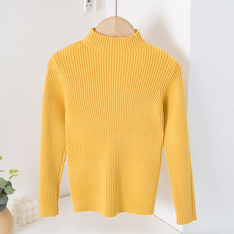 Children's Mock Neck Sweater Knitwear Top