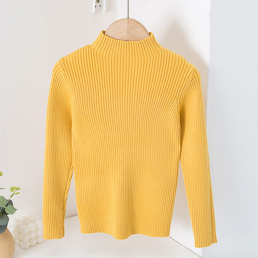 Children's Mock Neck Sweater Knitwear Top