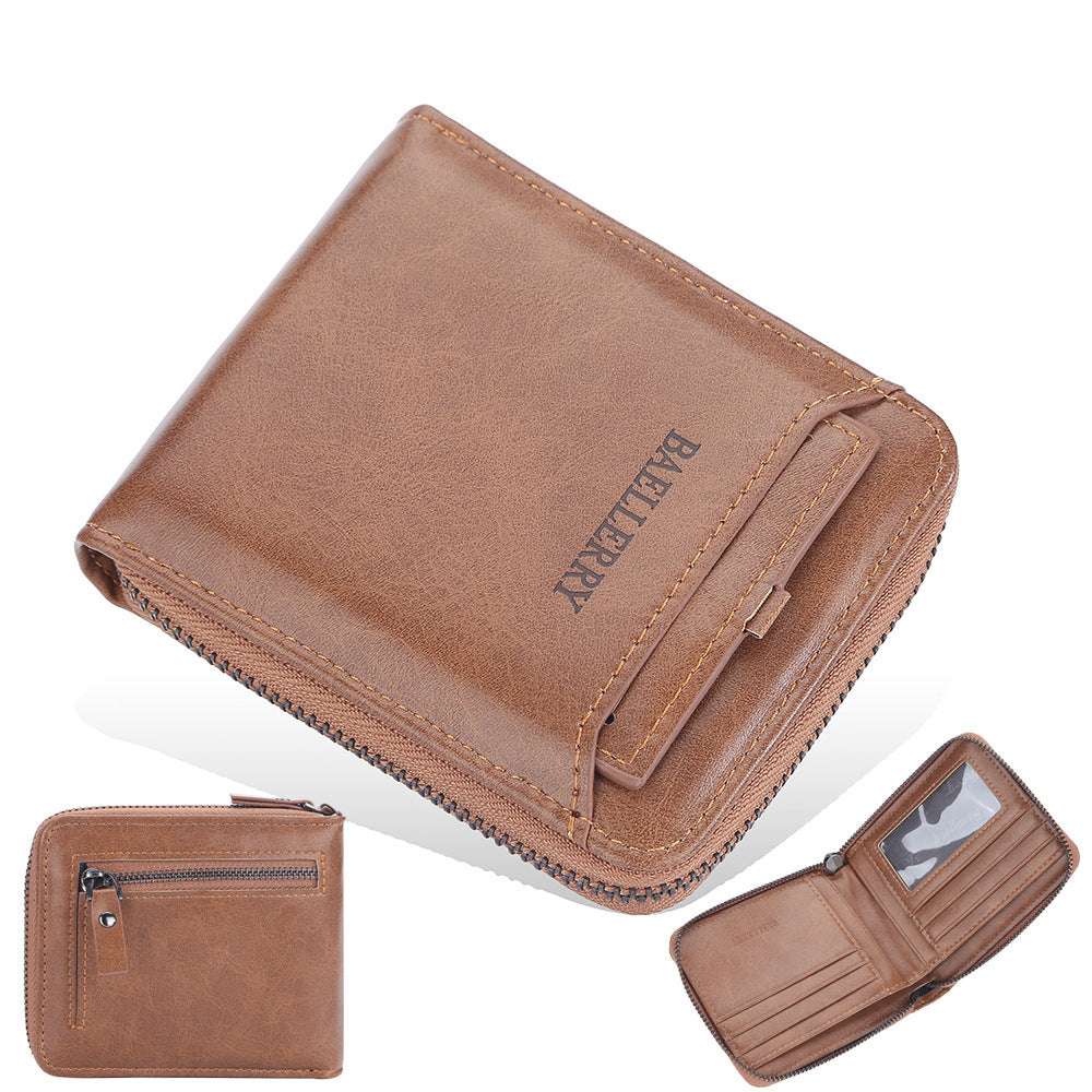 Men's Business Retro Multi Card Slots Wallet