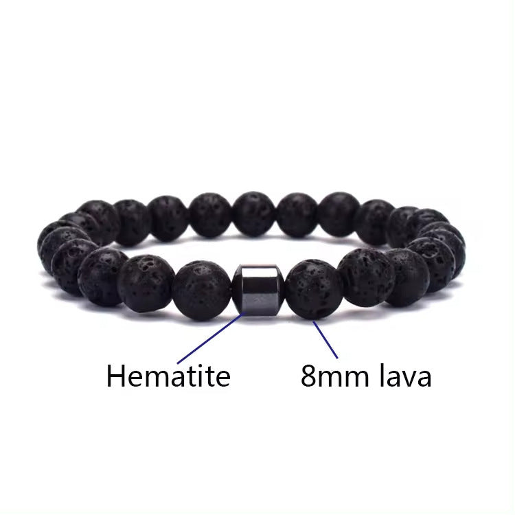Men's Natural Gemstone Bracelet Vintage