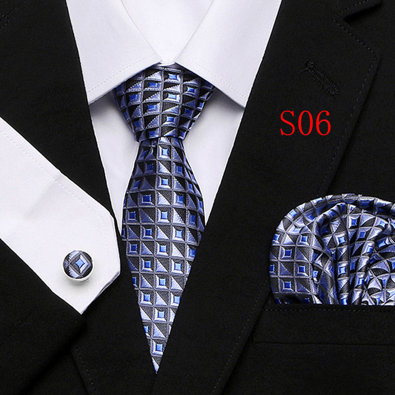 Men's Paisley Series Ties Three-piece Set