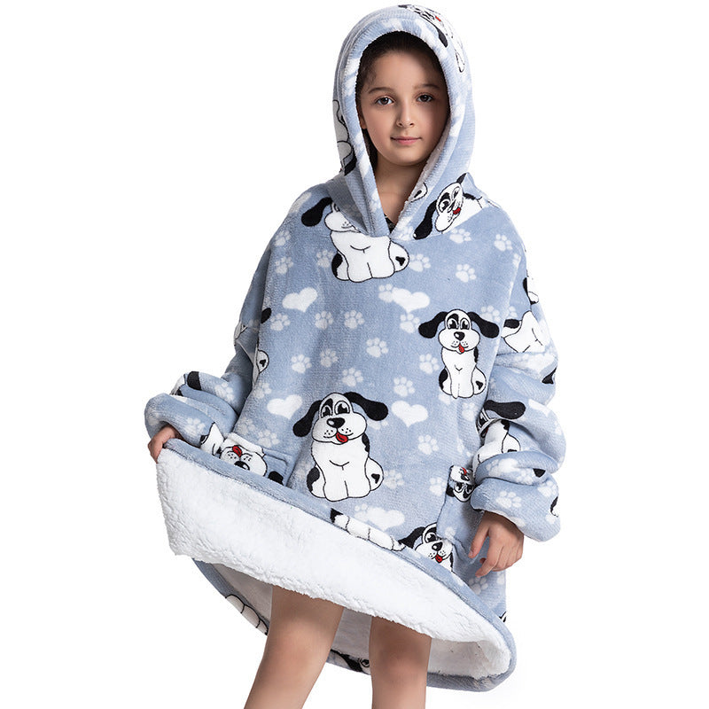 Composite Children's Flannel Lambswool Home Pajamas