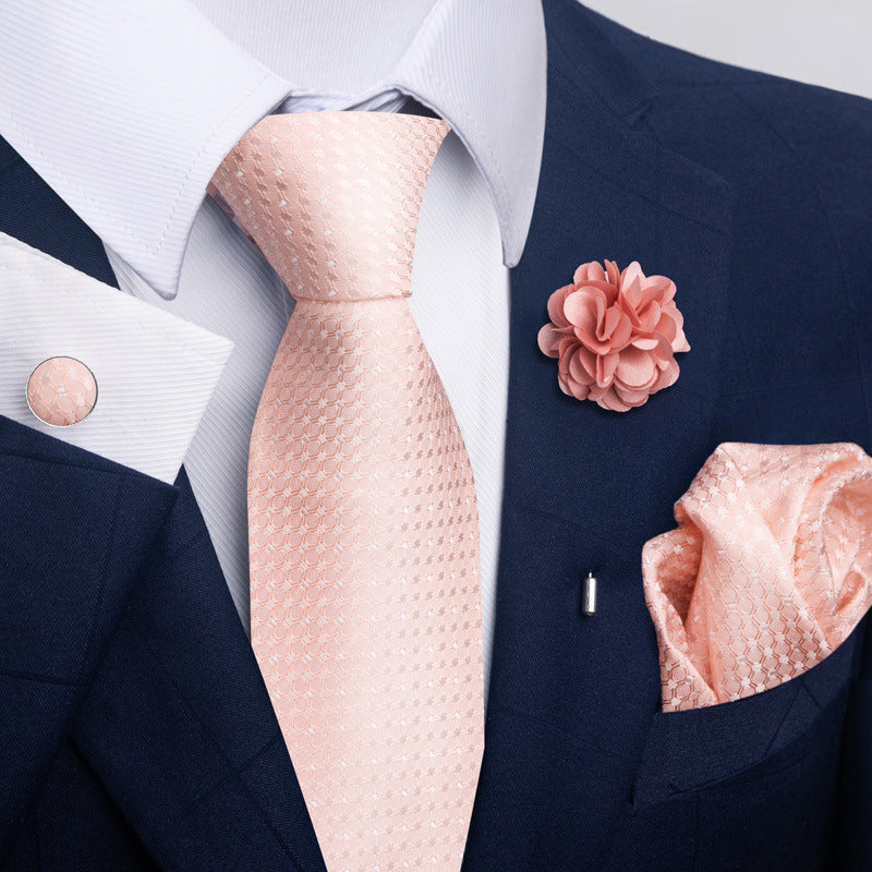 Men's Tie and Pocket Square Combo