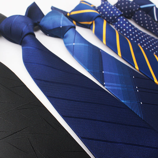 Men's 8CM Polyester Jacquard Striped Ties