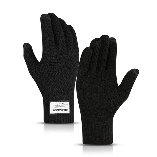 Men's Fall and Winter Knitted Yarn Gloves