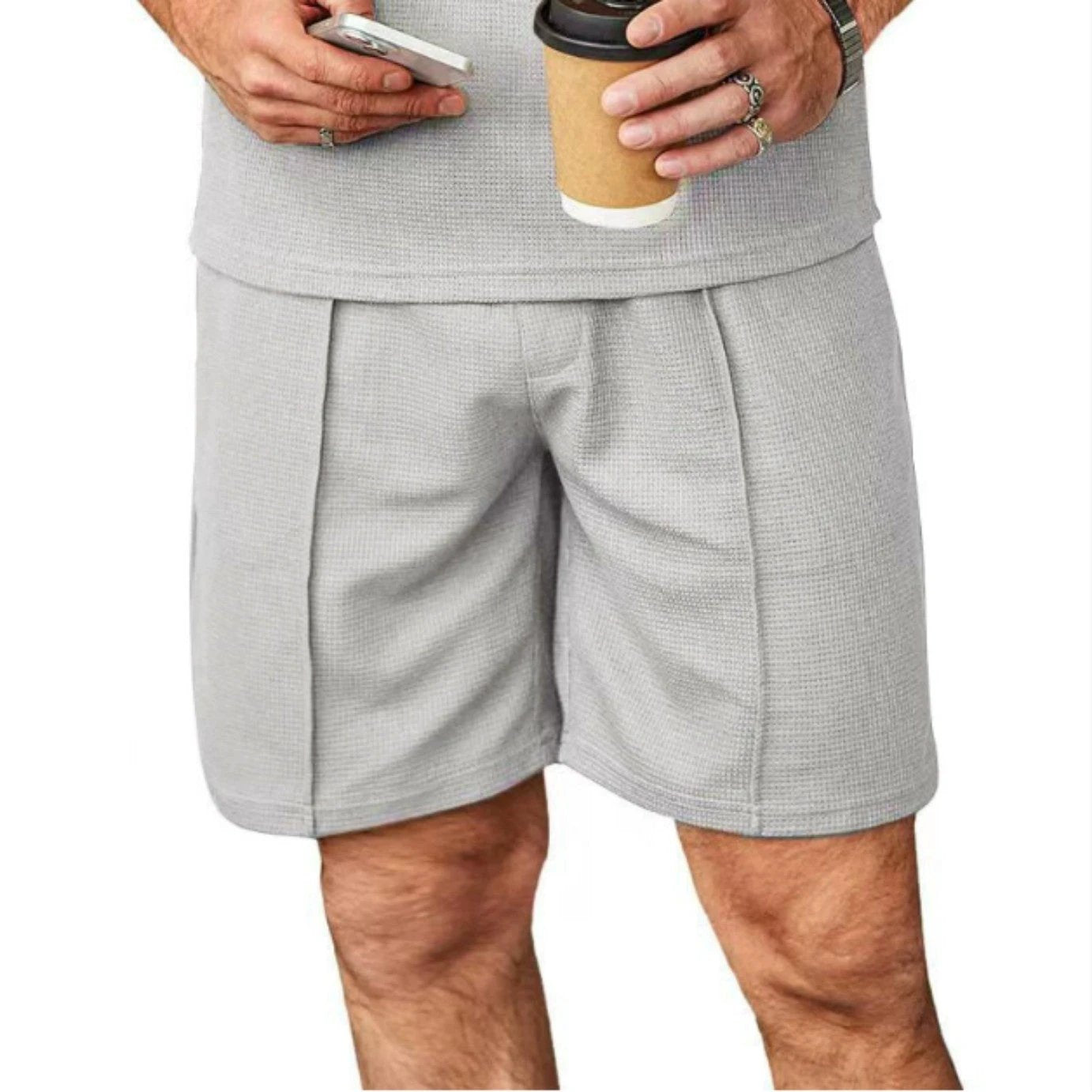 Men's Straight Leg Casual Shorts by GJG Denim