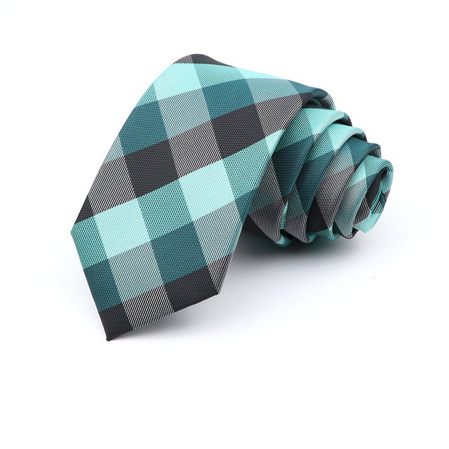 Men's 6cm Casual Ties Skinny Tie Fashion Polyester Plaid