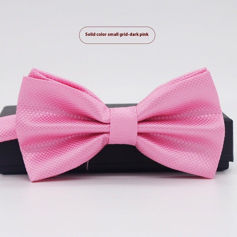 Men's Solid Color Bow Tie