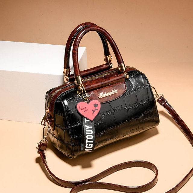 Ciing Luxury Design Pillow Handbag Fashion Quality Leather Women's Handbags Crocodile Pattern Totes Shoulder Messenger Bag