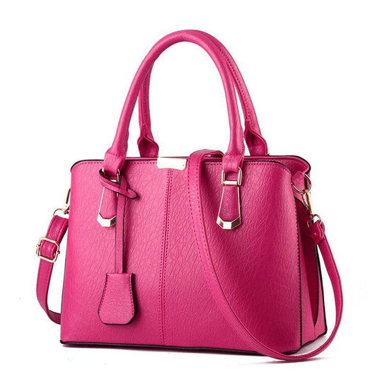 Solid Color Fashion Women Handbag Large Capacity