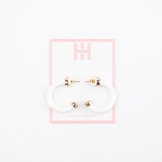 Mini Hoops - White
