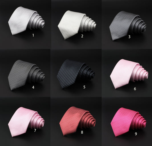 Men's Striped Polyester Fiber Ties