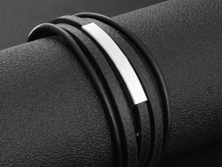 Faux Leather Bracelets For Men