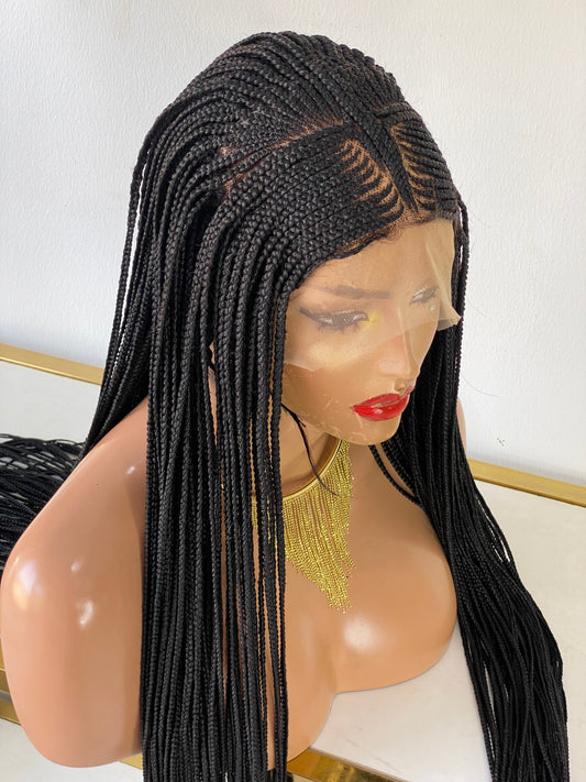 Ready To Ship - Tribal Cornrow Frontal Lace Wig