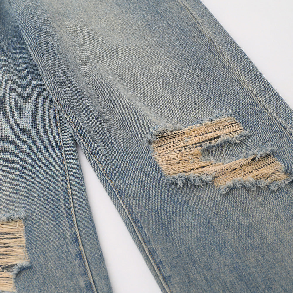 Fashion Straight Washed Jeans For Men