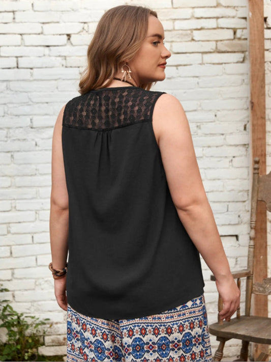 Plus Size V-Neck Tank by Lady Ros