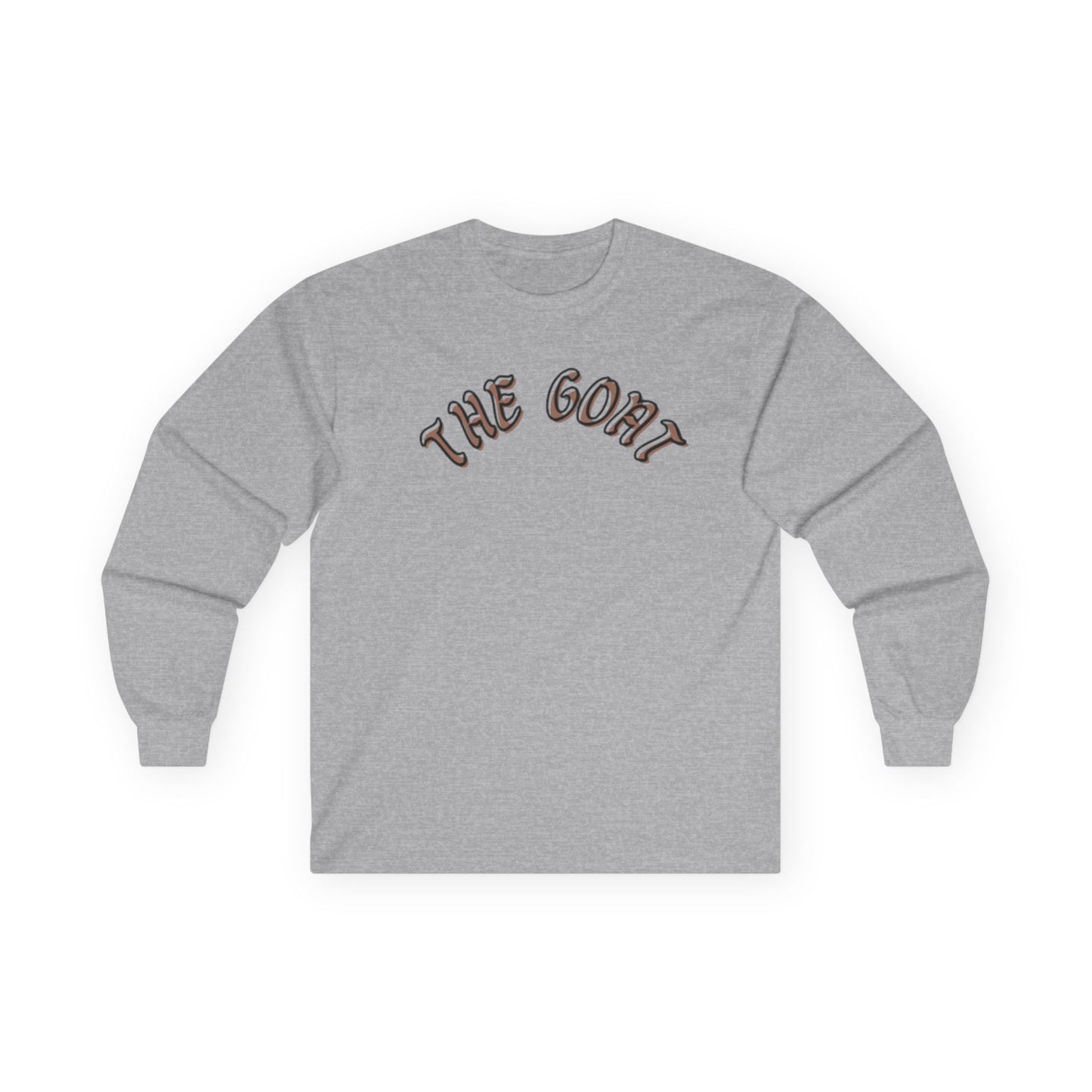 The GOAT Unisex Long Sleeve Tee, Casual Wear, Perfect for Sports Fans, Gift for Him or Her, Iconic Statement Shirt