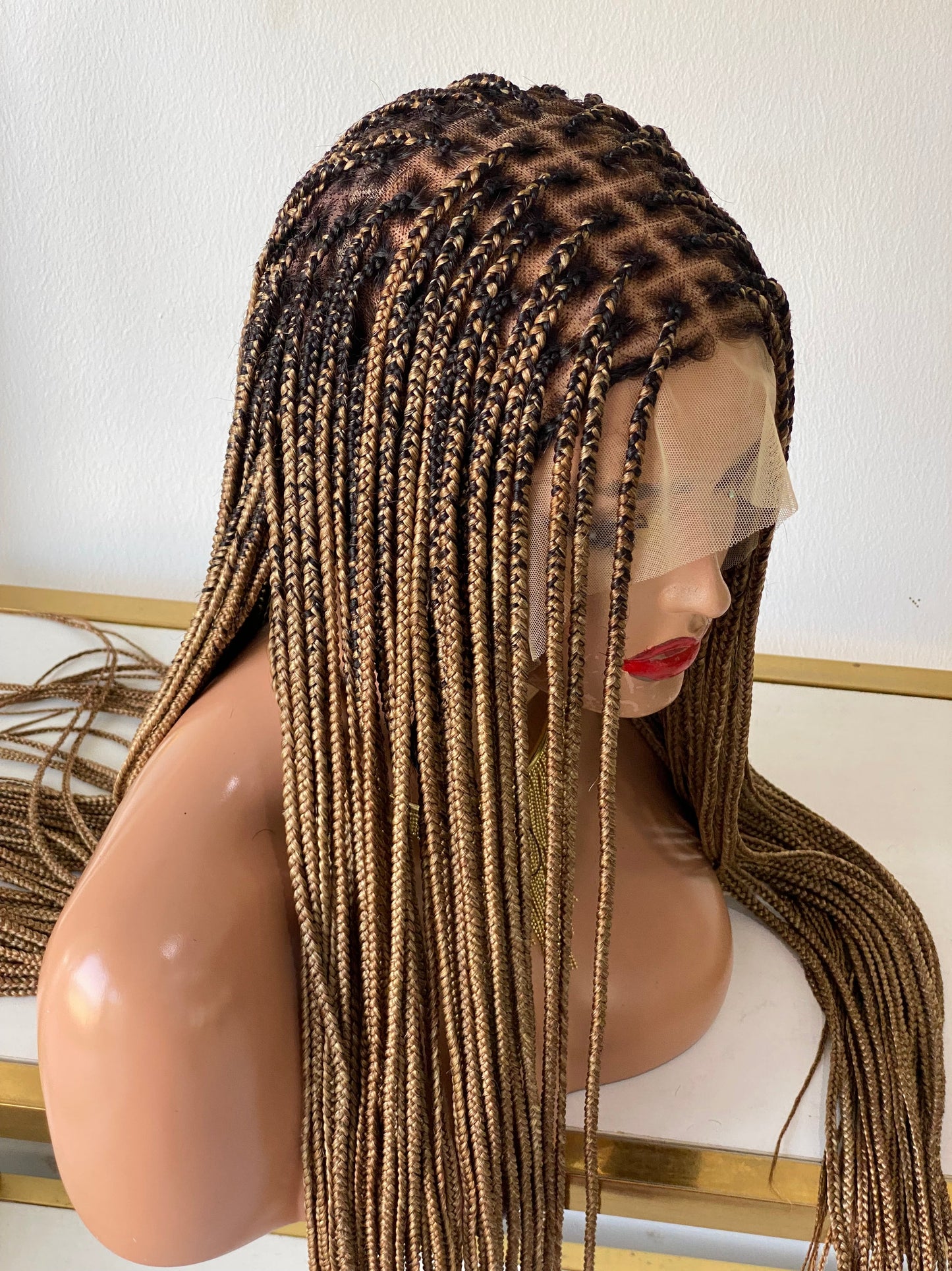 Ready to Ship- Knotless Full lace braided wigs
