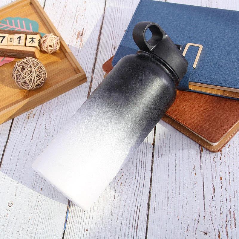 Stainless Steel Wide-mouth Outdoor Sports Vacuum Flask by GJG Denim
