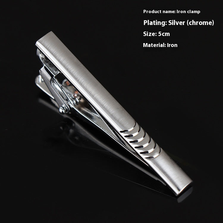 Men's Business Silver Simple Fashion Short Tie Clip