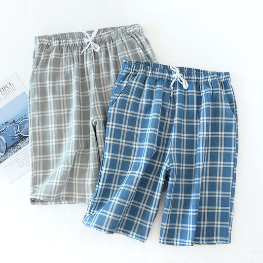 Cotton Cropped Pants Loose Casual Pajama Shorts Summer