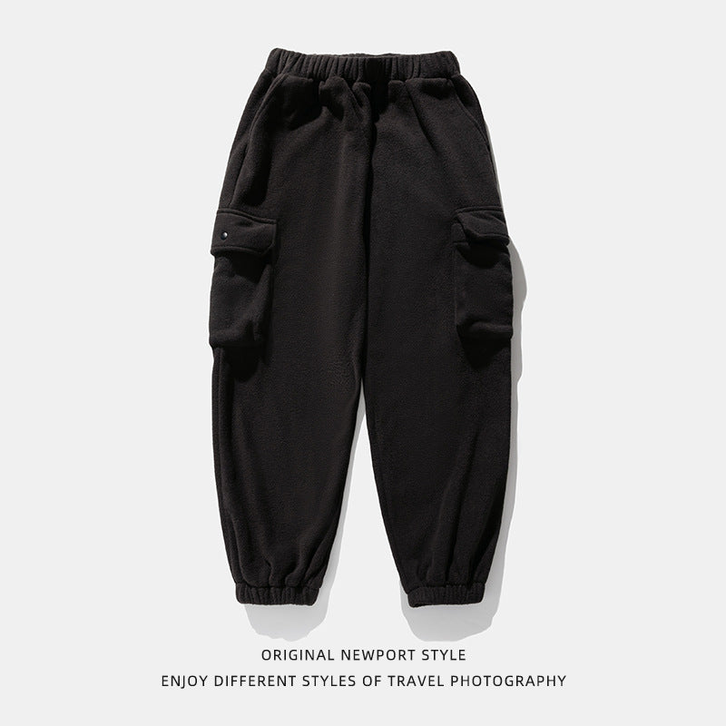 Men's Polar Fleece Loose Sports Workwear Sweatpants