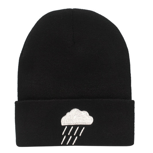 Men's Woolen Weather Embroided Knitted Beanie