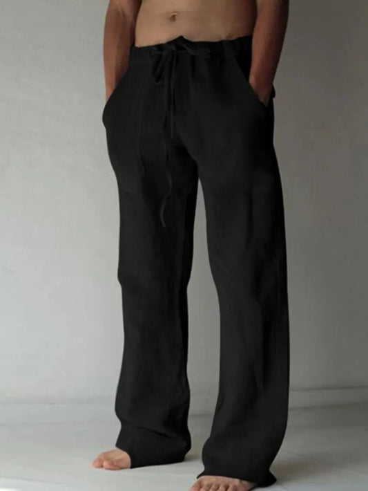 Men's Plus Size Drawstring Loose Fit Pants