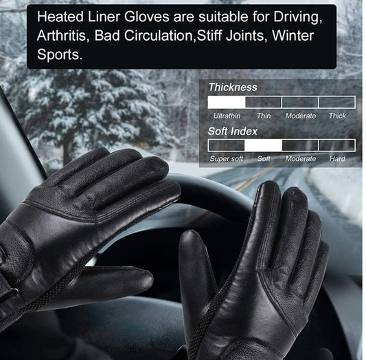 Men's Electric USB Heated Winter Warming Windproof Gloves