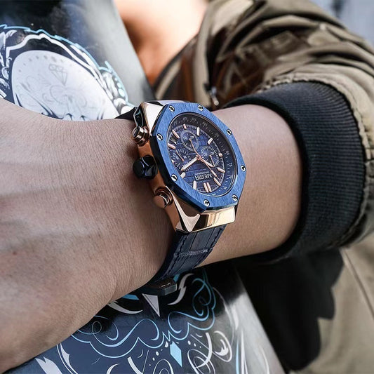 Men's Multifunctional Waterproof Quartz Watch