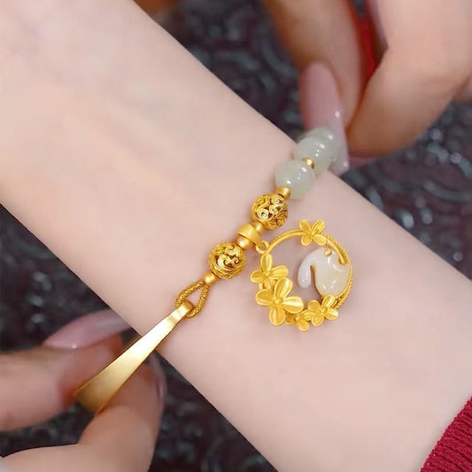 Fashion Personalized Antiquity Hydrangea Adjustable Bracelet