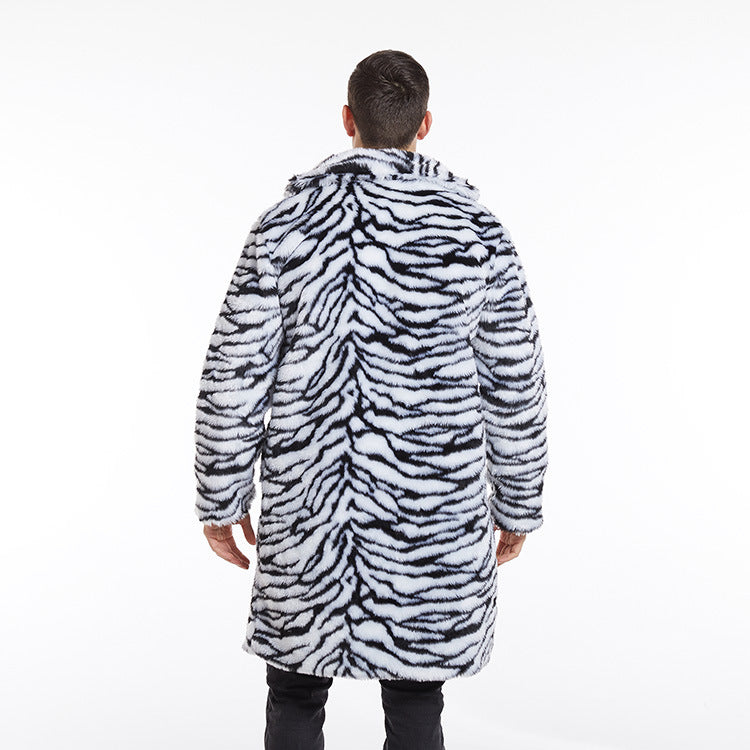 Men's Faux Fur Long-cut Coat