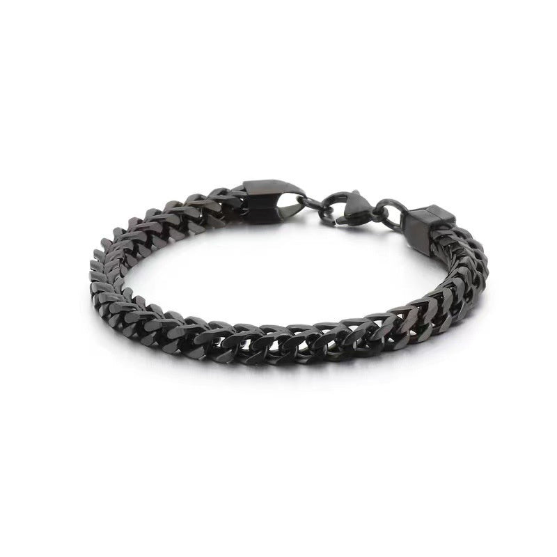 Men's Gold Thick High-grade Titanium Steel Bracelet