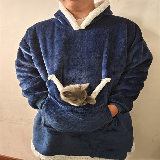Men's Lazy Pajamas Pullover TV Blanket