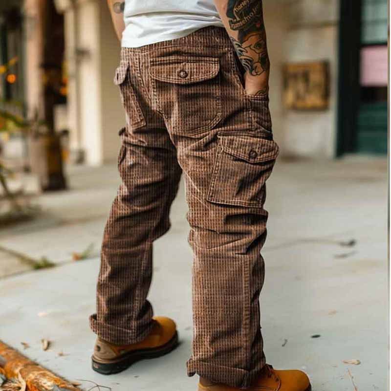 Men's Casual Corduroy Cargo Pants