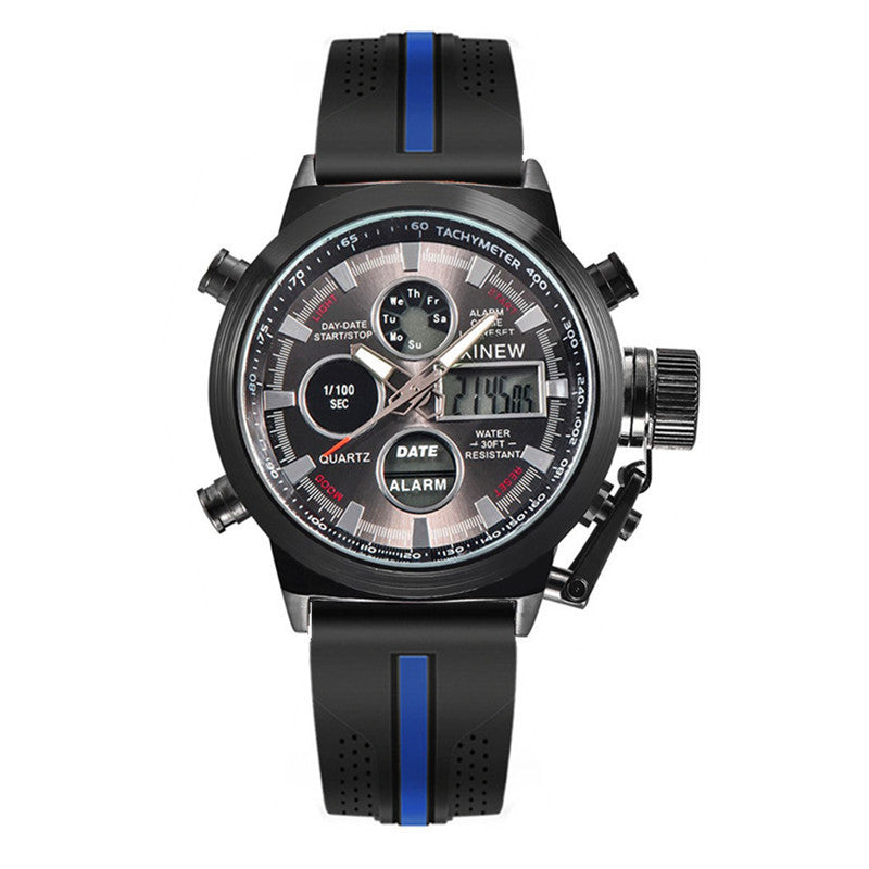 Men's Fashion Belt Multi-functional Watch
