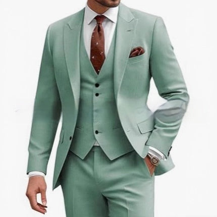 Men's Casual Business/Wedding Three-piece Suit