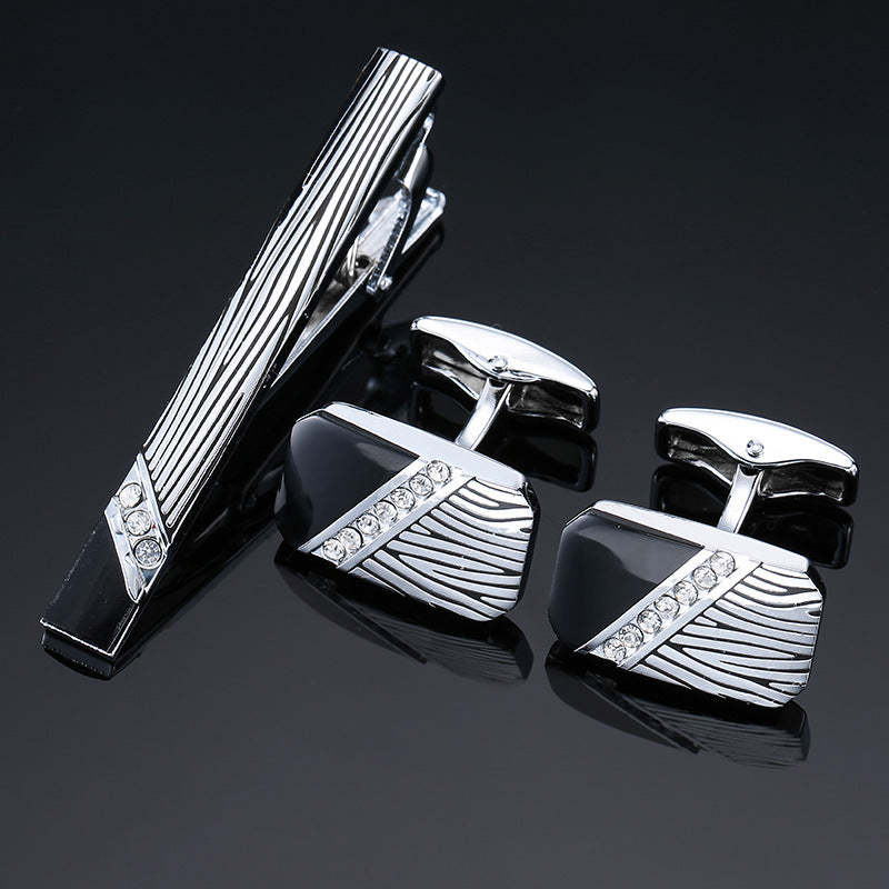 Men's  Tie Clip and Cufflinks Set