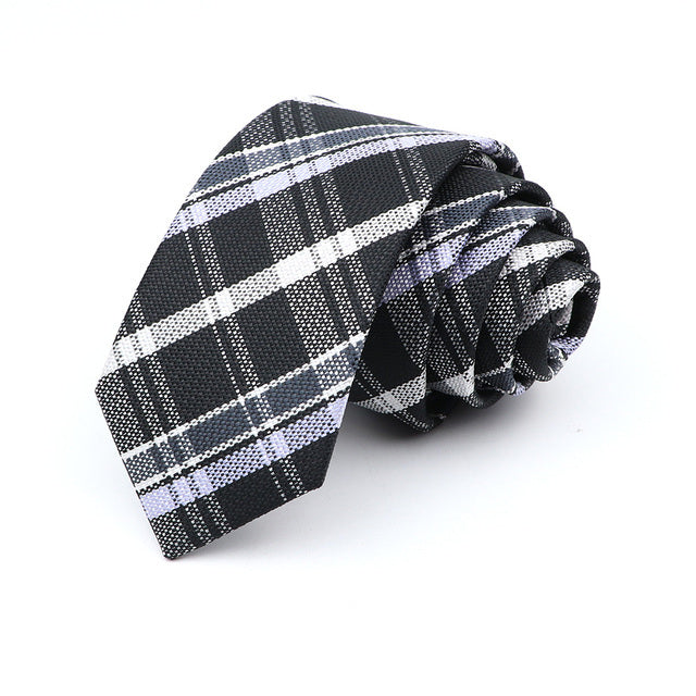 Men's 6cm Casual Ties Skinny Tie Fashion Polyester Plaid