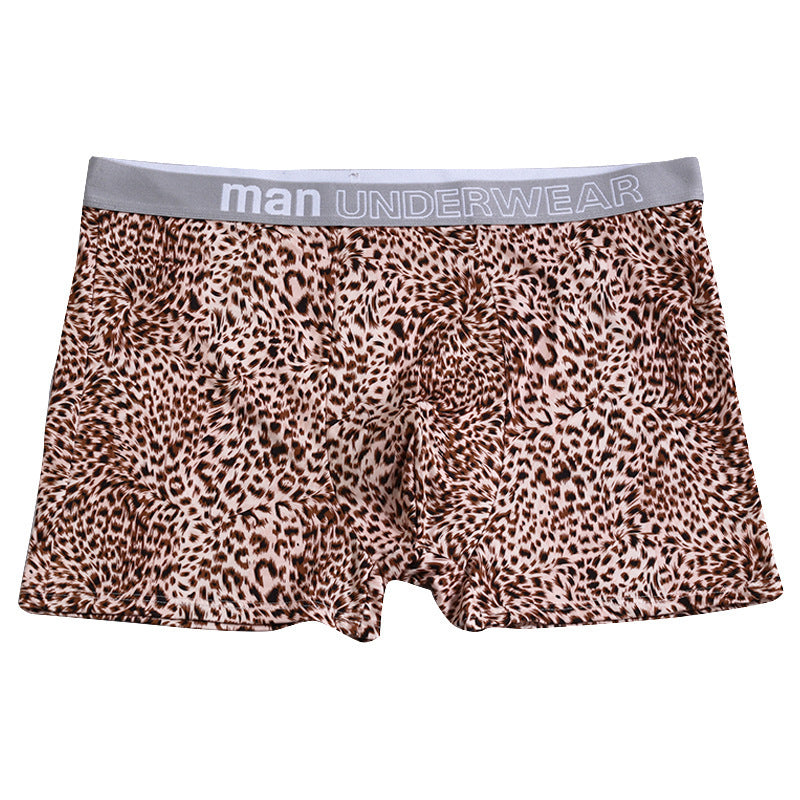 Men's Loose Leopard Print Comfortable Underwear