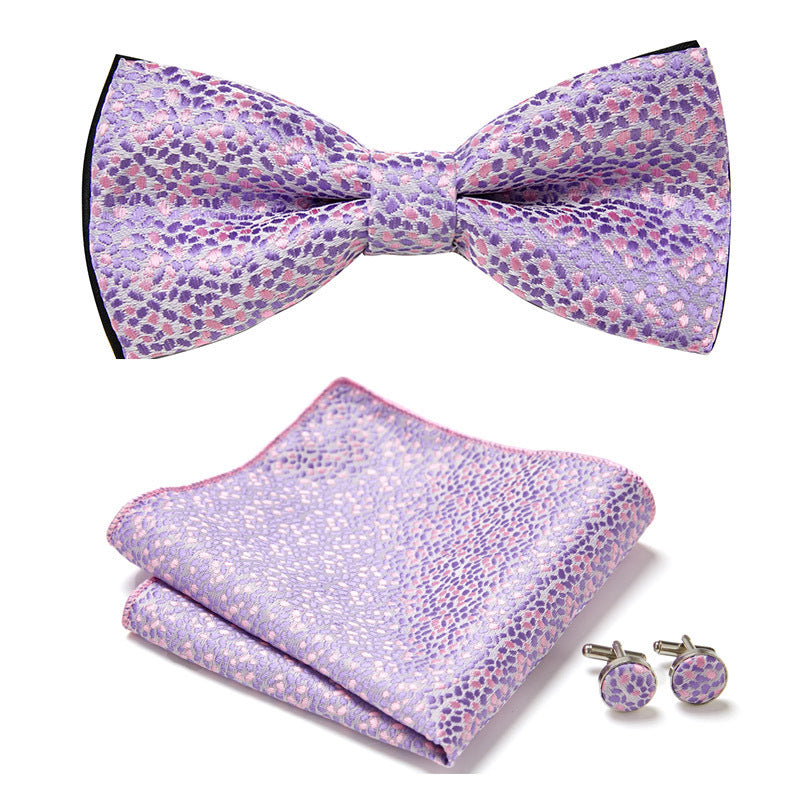 Men's Bow Ties Three Piece Set