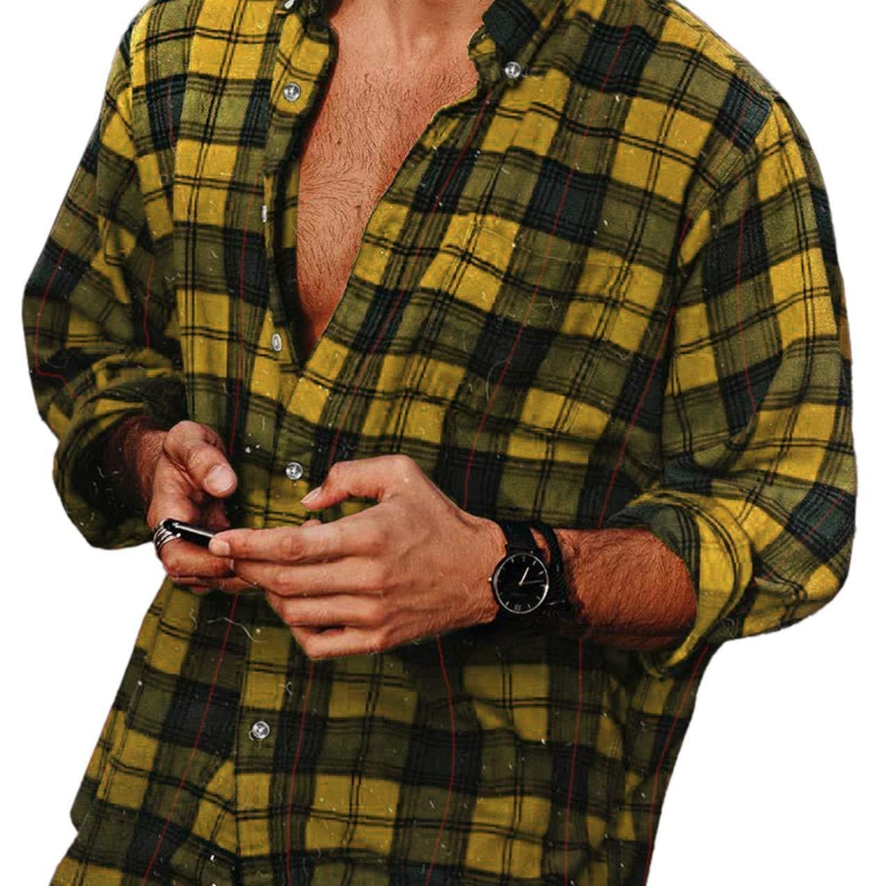 Men's Long Sleeve Plaid Shirt