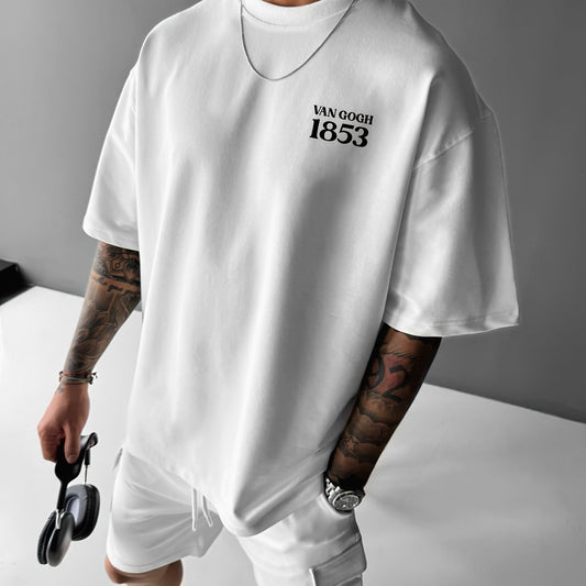 Printed Round Neck Short Sleeve T-shirt