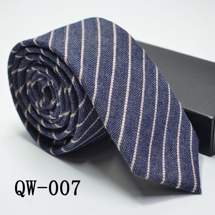 Men's Super Narrow Wool-like Elegant Tie