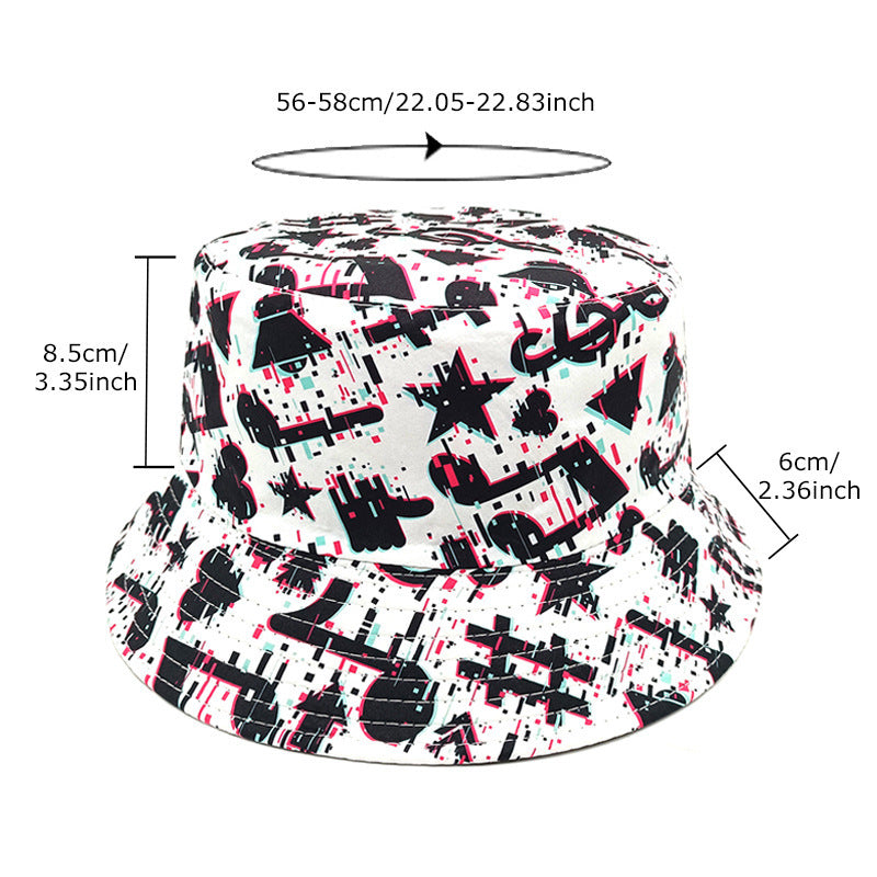 Musical Note Pattern Printing Bucket Hat