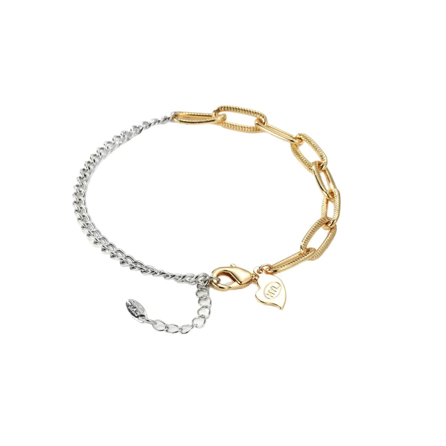 Women's Gold-plated Exquisite Simple Gold And Silver Stitching Bracelet