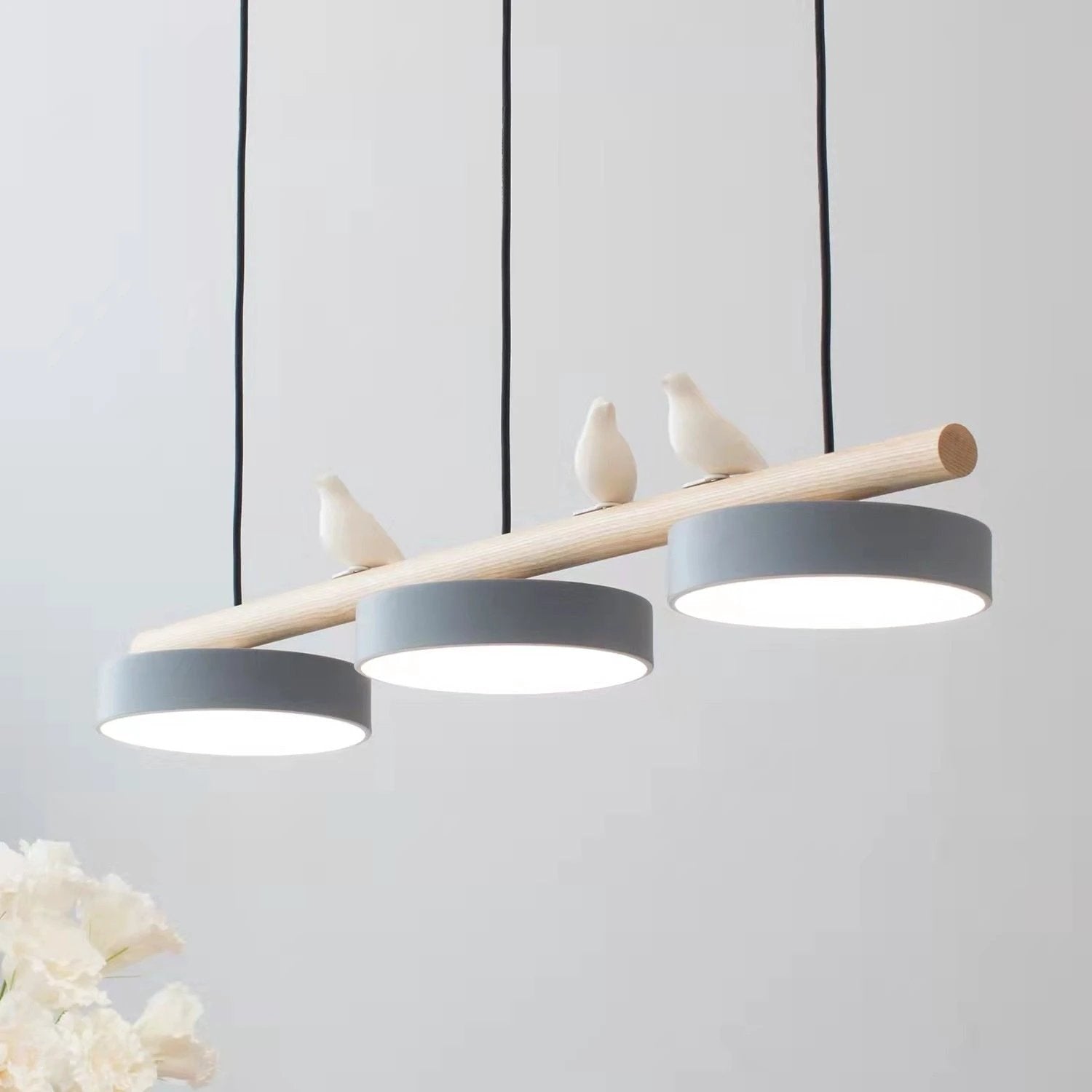 Three-head Chandelier by GJG Denim