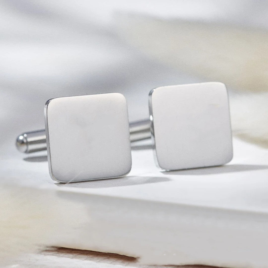 Men's French Simplicity Shirt Cufflinks Glossy 1 Pair