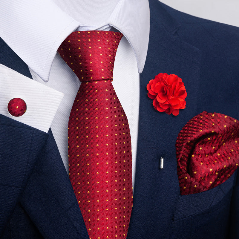 Men's Tie and Pocket Square Combo